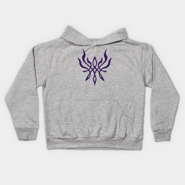 Crest of Flames Kids Hoodie by RetroFreak